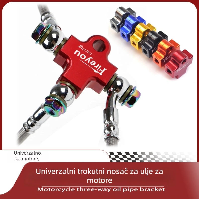 Creative Oilhose-3-Way adapter za uljni vod kočnog sustava motocikla, univerzalan