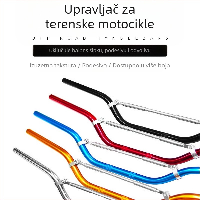 Aluminijsko kormilo za off-road motocikl – jednodijelno
