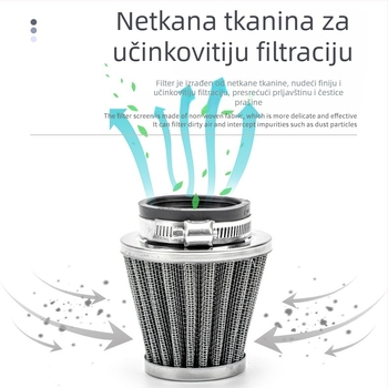 Zračni filter za motocikl s glavom u obliku gljive - visok protok zraka