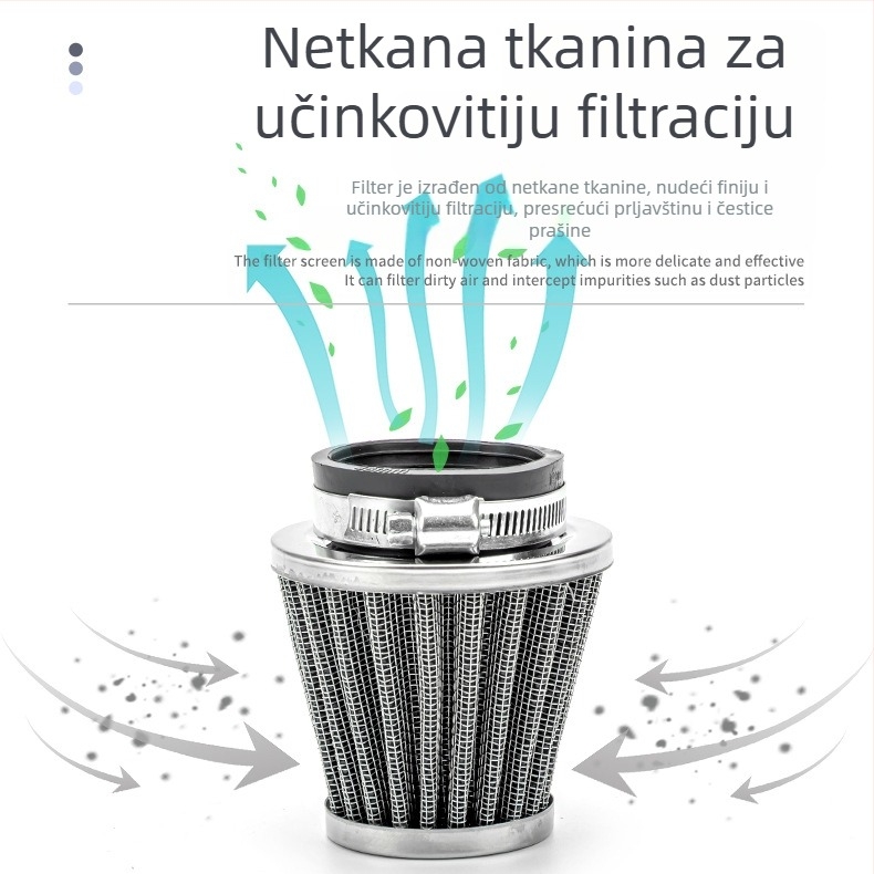 Zračni filter za motocikl s glavom u obliku gljive - visok protok zraka