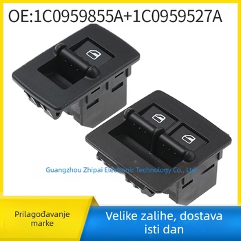 Električni prekidač podizanja prozora za VW Beetle 1998-2010, 12V, modeli 1C0959855A / 1C0959527A, marka ZHIPEAK