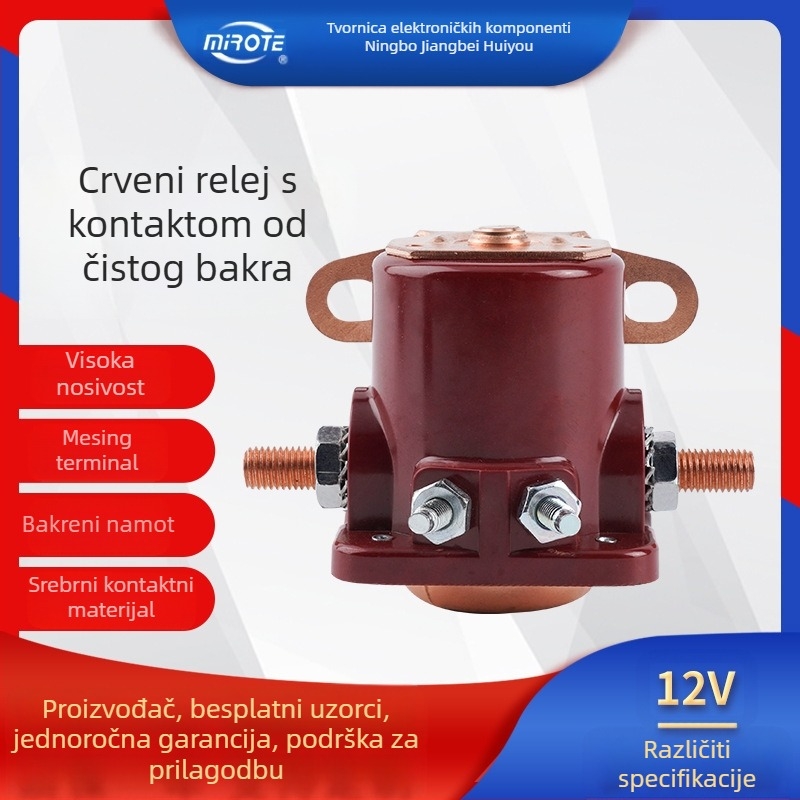 Relej za pokretanje dizelskog generatora – elektromagnetni relej, bakreni kontakti, zaštita brtvom, MIROTE