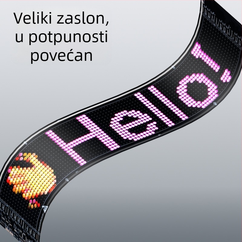 Automobilska LED pikselna meka svjetla, PU+FPCB, 2W, 5V, 12A, univerzalna kompatibilnost