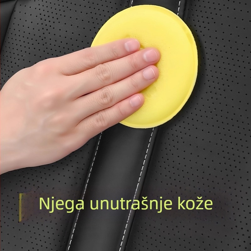 Ručni alat za voskanje automobila sa spužvom, okruglim držačem ruba i blokom spužve za primjenu čvrstog voska i održavanje
