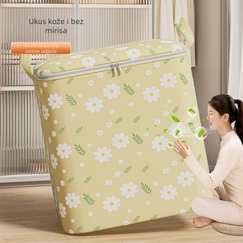 Kockasta vreća za pohranu deka i odjeće, od netkane tkanine, višefunkcionalna, pogodna za spavaću sobu, putovanja i dnevni boravak