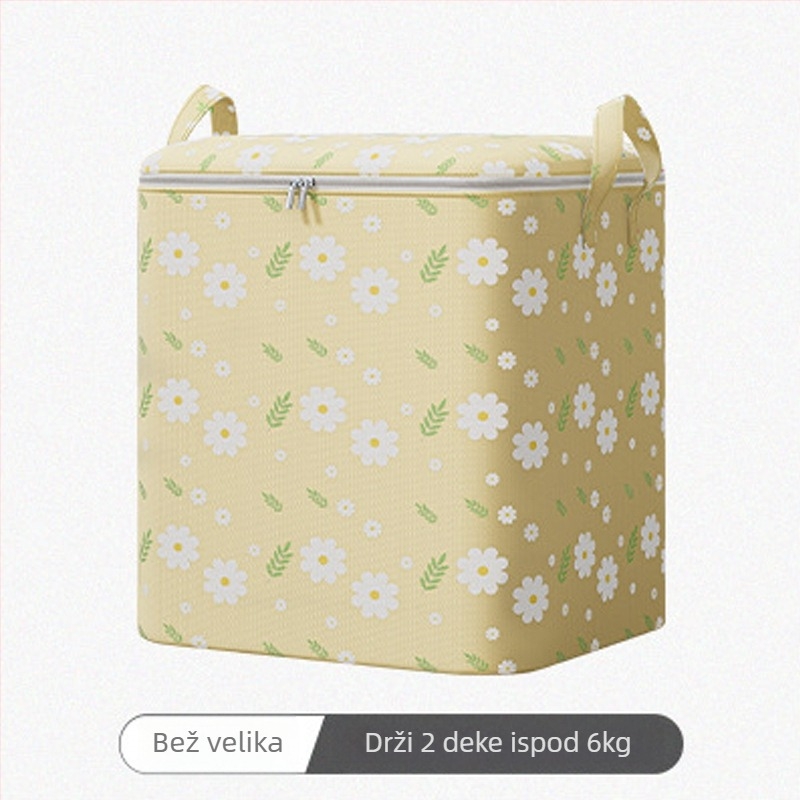 Kockasta vreća za pohranu deka i odjeće, od netkane tkanine, višefunkcionalna, pogodna za spavaću sobu, putovanja i dnevni boravak