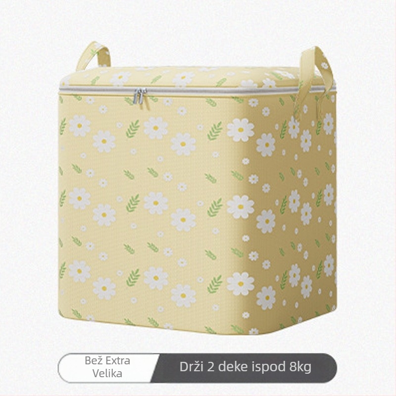 Kockasta vreća za pohranu deka i odjeće, od netkane tkanine, višefunkcionalna, pogodna za spavaću sobu, putovanja i dnevni boravak