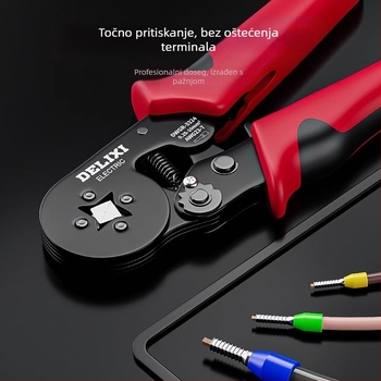 Delixi Višenamjenski kliješta za terminale – iglični tip, hladno lisanje, legirana čelika