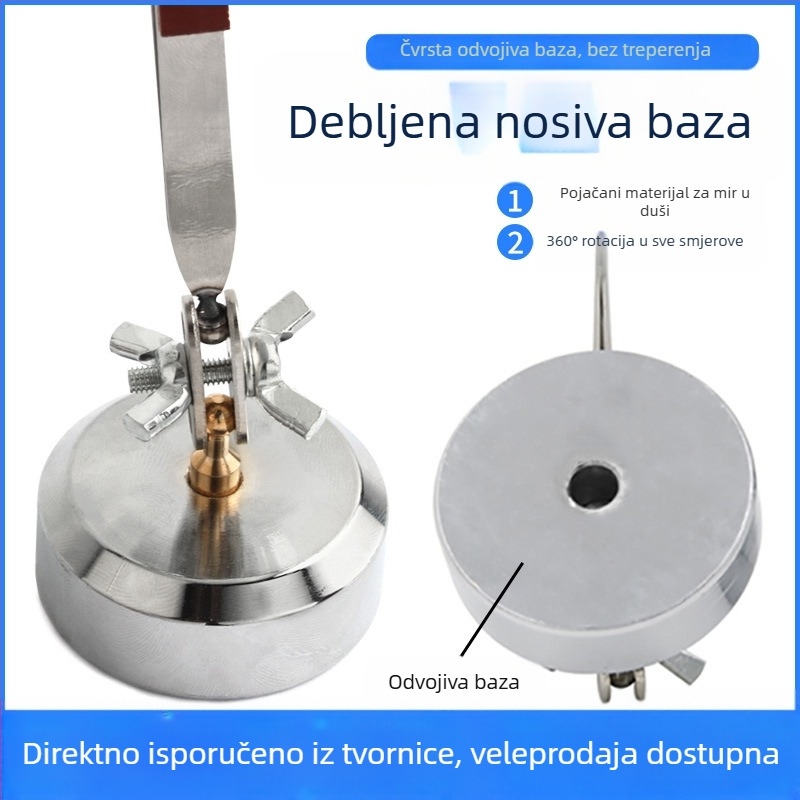 Univerzalna svornica za zavarivanje, stolni dizajn s kutom, obrnuti klip, s ravnim i zakrivljenim čeljustima, protuklizni zubi