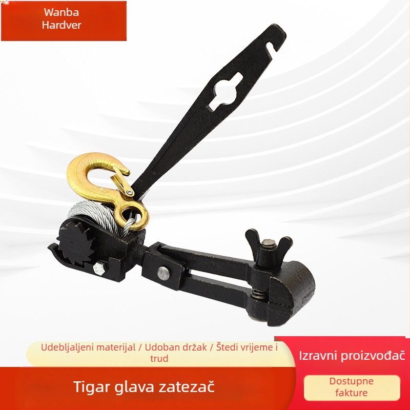 Wanba ratchet-tip napinjač za kabel za staklenik, kopča za kabel za lozu, ručno upravljanje
