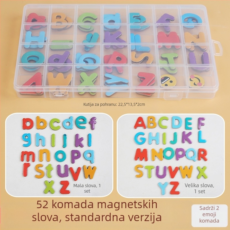 Magnetske naljepnice slova i brojeva za rano obrazovanje – papirnata igračka, za djecu od 3 do 6 godina, poticanje intelektualnog razvoja, osnove matematike (zbrajanje i oduzimanje)