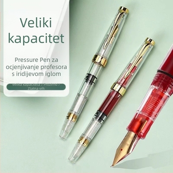 Plastična pisaljka s pistonskim sustavom za napajanje tinte, iridijeva vrh, model G-00608003, moguć ispis logotipa