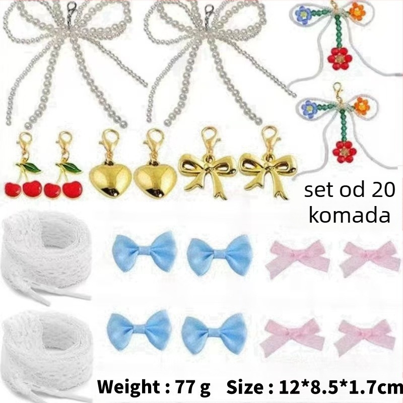 Etnički unisex anklet od srebra s motivima životinja, cvijeća, listova i zvjezdica, mogućnost prilagodbe