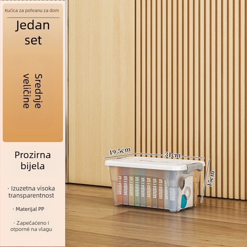 Plastična kutija za skladištenje s kotačićima – višenamjenska, kapacitet 50–60 L, otporna na prašinu i vlagu, modeli 5501–5506