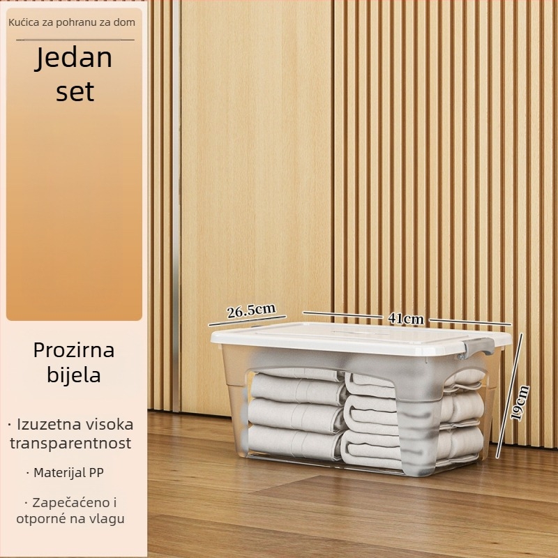 Plastična kutija za skladištenje s kotačićima – višenamjenska, kapacitet 50–60 L, otporna na prašinu i vlagu, modeli 5501–5506