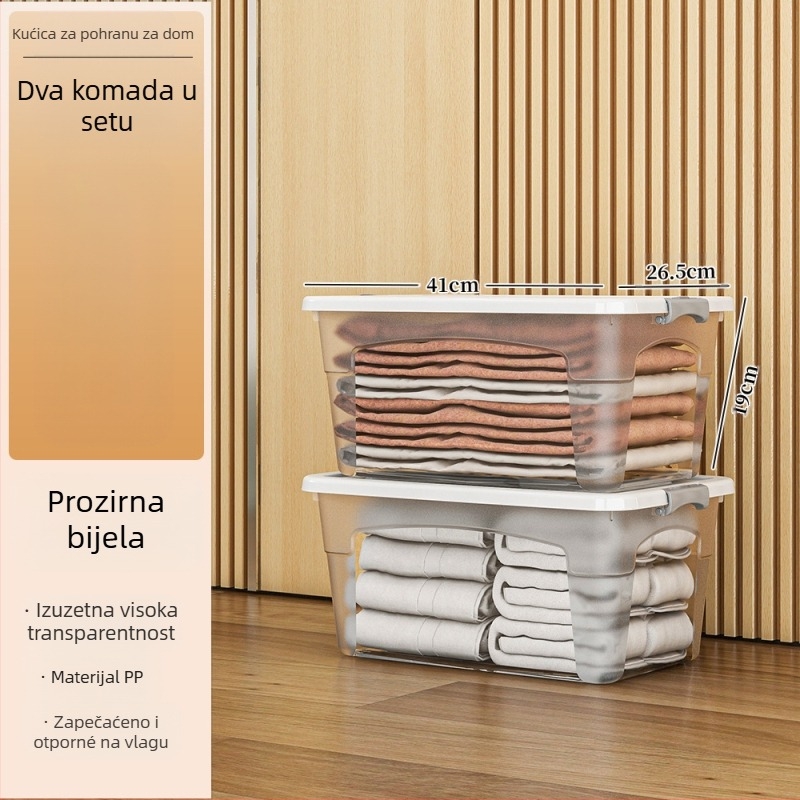 Plastična kutija za skladištenje s kotačićima – višenamjenska, kapacitet 50–60 L, otporna na prašinu i vlagu, modeli 5501–5506