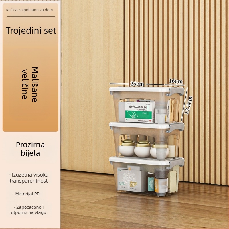 Plastična kutija za skladištenje s kotačićima – višenamjenska, kapacitet 50–60 L, otporna na prašinu i vlagu, modeli 5501–5506