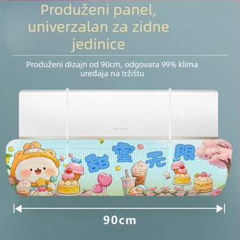 Zastita zraka za klima-uređaj - otporna na vjetar, podesiva, zidna montaža, univerzalna, višekratna uporaba