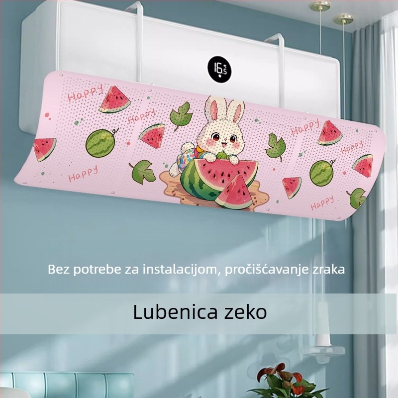 Zastita zraka za klima-uređaj - otporna na vjetar, podesiva, zidna montaža, univerzalna, višekratna uporaba