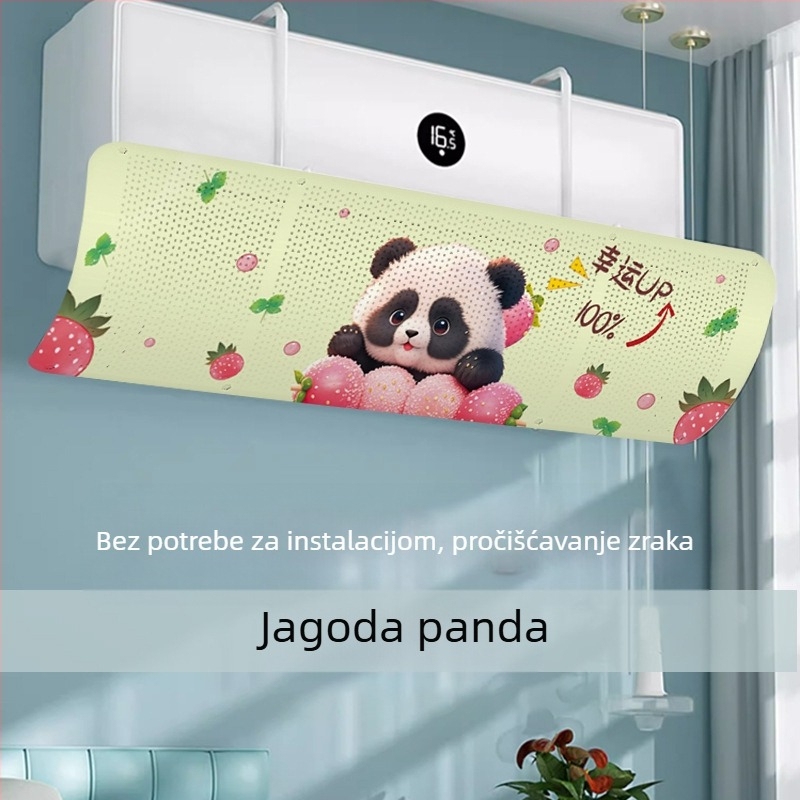 Zastita zraka za klima-uređaj - otporna na vjetar, podesiva, zidna montaža, univerzalna, višekratna uporaba