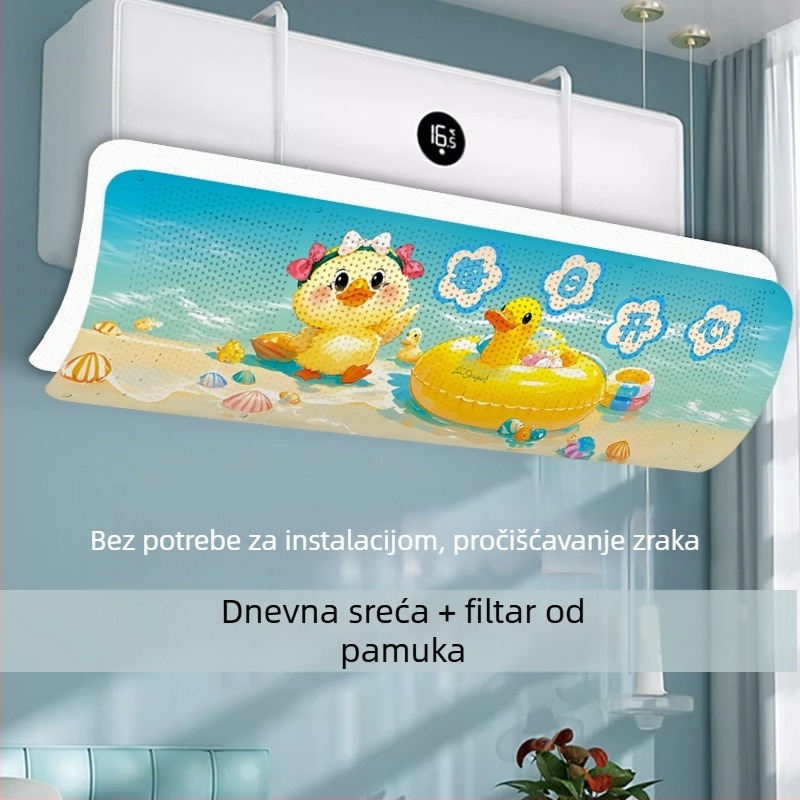 Zastita zraka za klima-uređaj - otporna na vjetar, podesiva, zidna montaža, univerzalna, višekratna uporaba