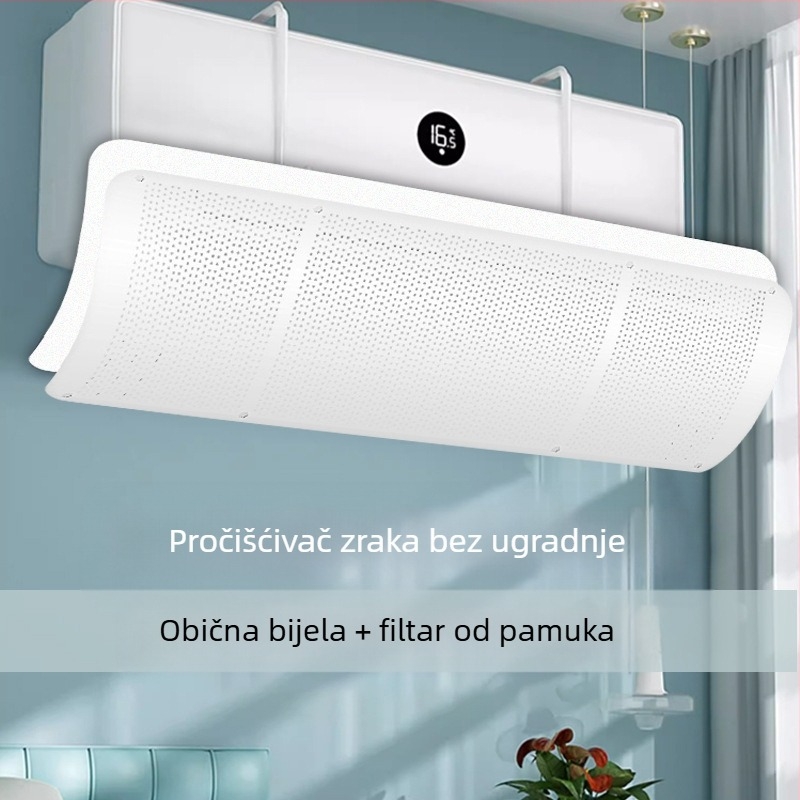 Zastita zraka za klima-uređaj - otporna na vjetar, podesiva, zidna montaža, univerzalna, višekratna uporaba