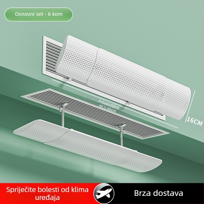 Deflektor izlaza zraka klima-uređaja, model 985, materijal: svileno cvijeće, za spavaću sobu