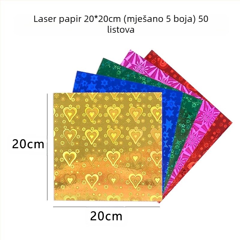 Origami papir za zanate — premazani papir, marka Bile, stil lagani luksuz, kategorija: druge papirnate rukotvorine, materijal: papir