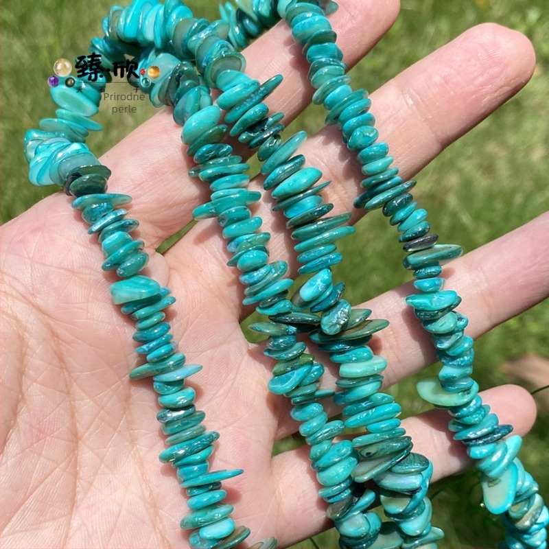 Boemske šarene školjke perle, 7–14 mm, poluproizvodi za nakit, duljina 38 cm