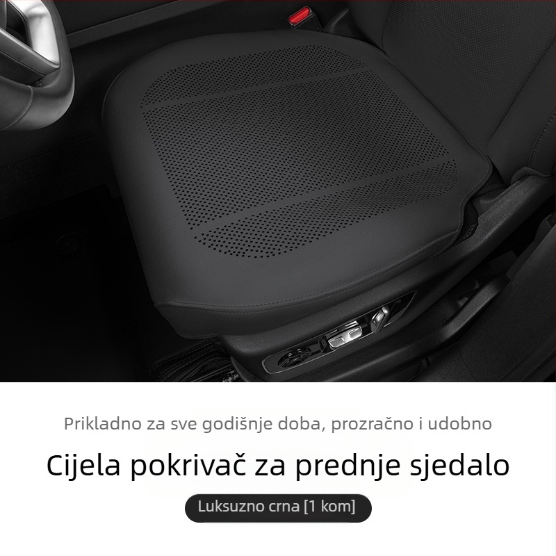Protukluzna podloga za tablu automobila za središnju konzolu s mjestom za telefon i parfem — plosnati minimalistički stil, kožna površina, punilo od prirodnih vlakana, prilagodljivo, ventilacija