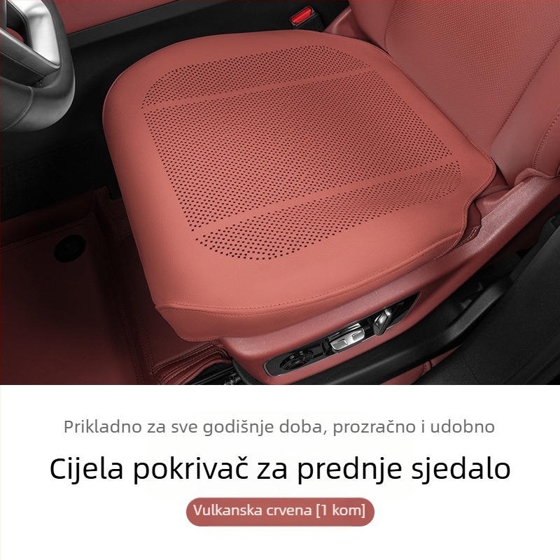 Protukluzna podloga za tablu automobila za središnju konzolu s mjestom za telefon i parfem — plosnati minimalistički stil, kožna površina, punilo od prirodnih vlakana, prilagodljivo, ventilacija