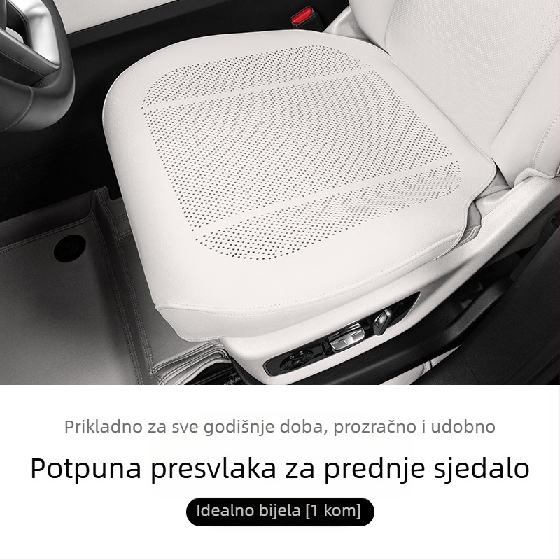 Protukluzna podloga za tablu automobila za središnju konzolu s mjestom za telefon i parfem — plosnati minimalistički stil, kožna površina, punilo od prirodnih vlakana, prilagodljivo, ventilacija