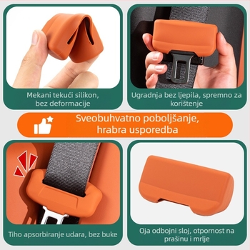 Silikonska zaštitna navlaka za glavu sigurnosnog pojasa u unutrašnjosti vozila (otporna na habanje) (Brand: Horse friend; Model: Consultation; Customization: No; Material: Silicone; Compatibility: M9)