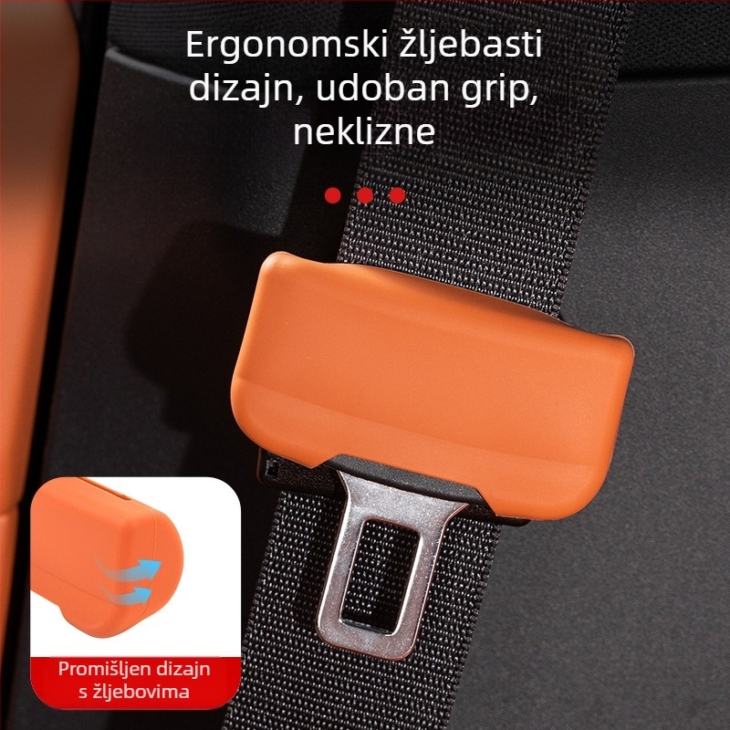 Silikonska zaštitna navlaka za glavu sigurnosnog pojasa u unutrašnjosti vozila (otporna na habanje) (Brand: Horse friend; Model: Consultation; Customization: No; Material: Silicone; Compatibility: M9)