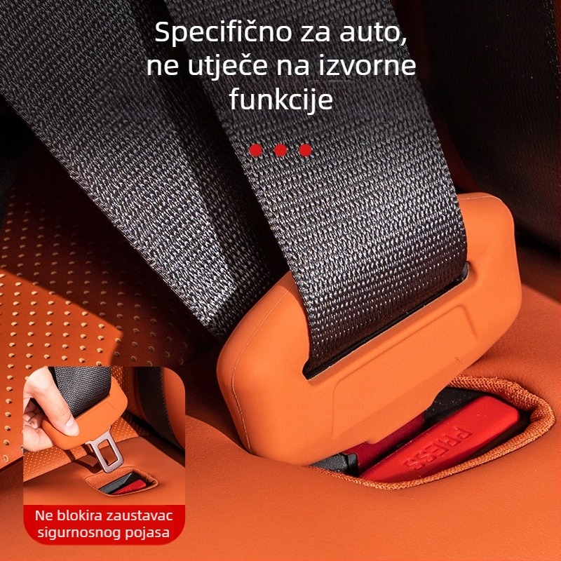 Silikonska zaštitna navlaka za glavu sigurnosnog pojasa u unutrašnjosti vozila (otporna na habanje) (Brand: Horse friend; Model: Consultation; Customization: No; Material: Silicone; Compatibility: M9)