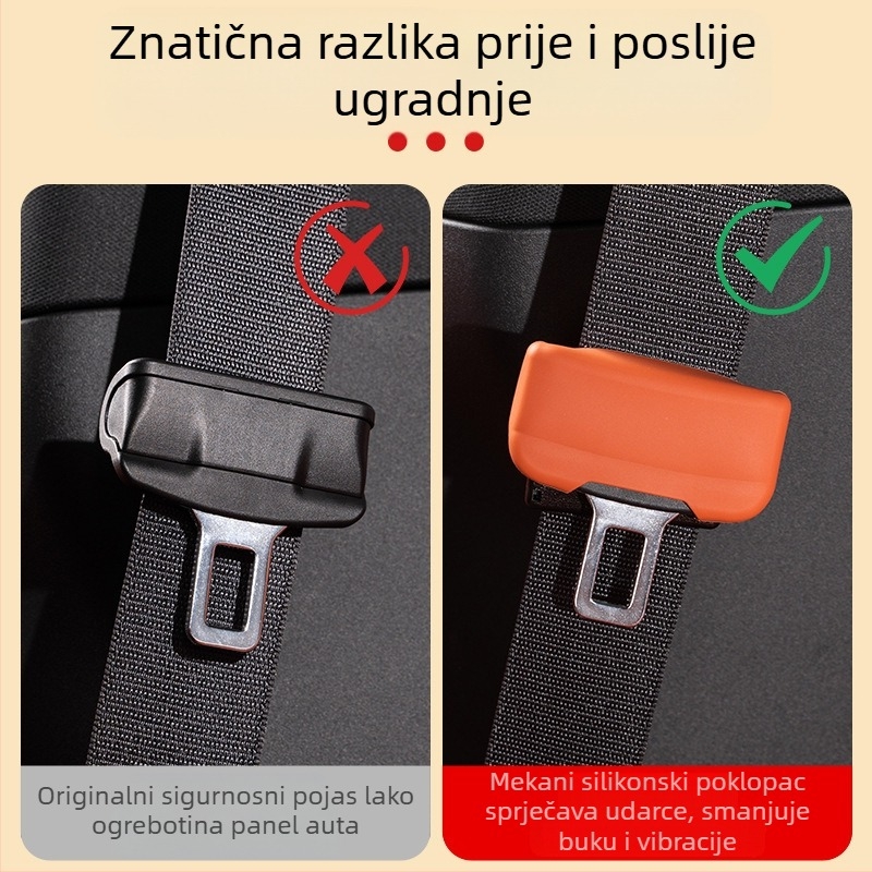 Silikonska zaštitna navlaka za glavu sigurnosnog pojasa u unutrašnjosti vozila (otporna na habanje) (Brand: Horse friend; Model: Consultation; Customization: No; Material: Silicone; Compatibility: M9)
