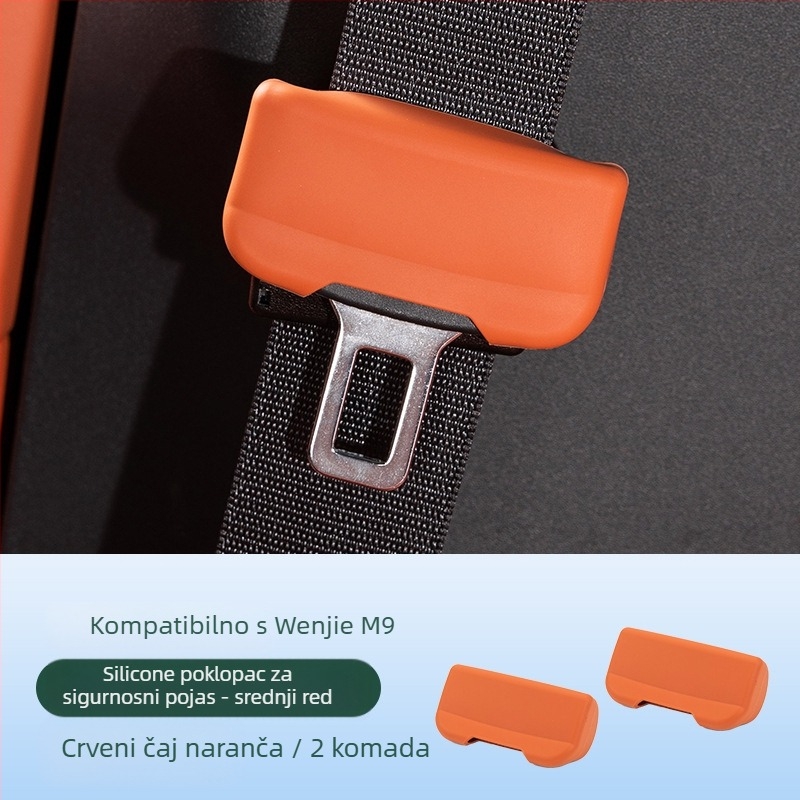 Silikonska zaštitna navlaka za glavu sigurnosnog pojasa u unutrašnjosti vozila (otporna na habanje) (Brand: Horse friend; Model: Consultation; Customization: No; Material: Silicone; Compatibility: M9)