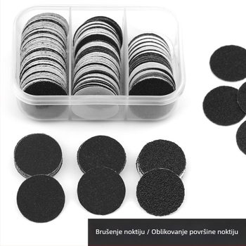 Set brusnih pločica za njegu noktiju – uklanjanje mrtve kože i žuljeva, materijal: pijesak, neto težina 35 g