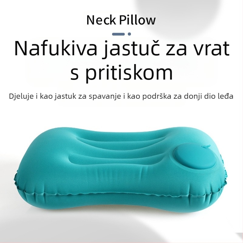 Napuhljiva putna jastučnica – Square model FlyingBear, 10 cm debljina, ekološki PVC, težina 100 g