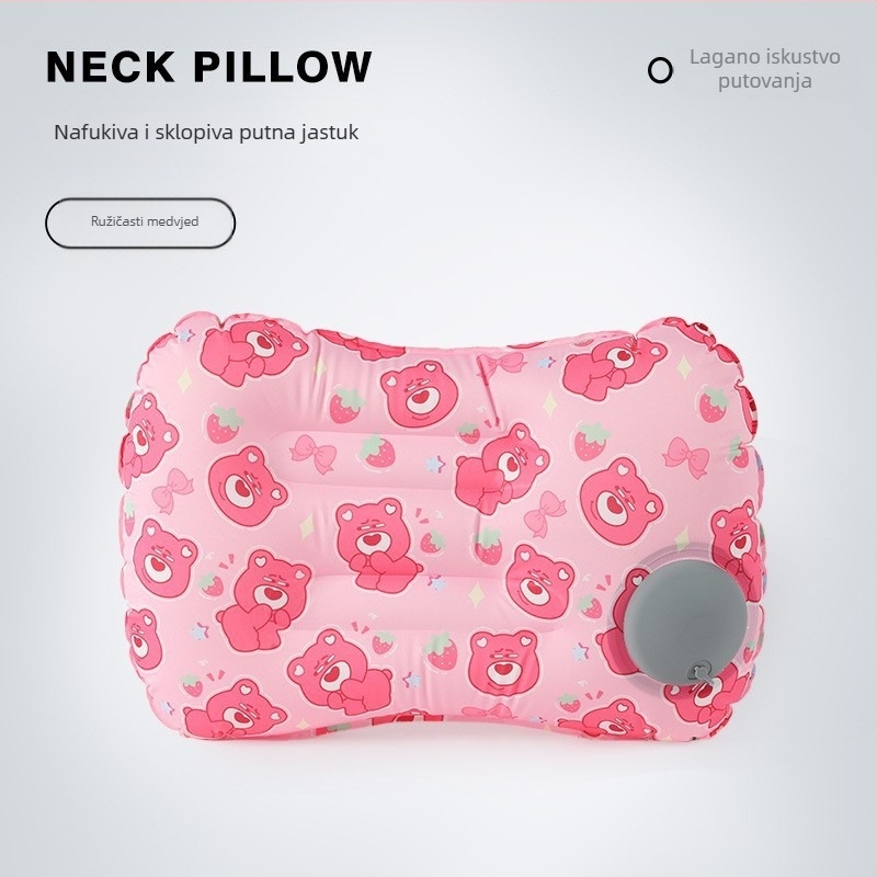 Napuhljiva putna jastučnica – Square model FlyingBear, 10 cm debljina, ekološki PVC, težina 100 g