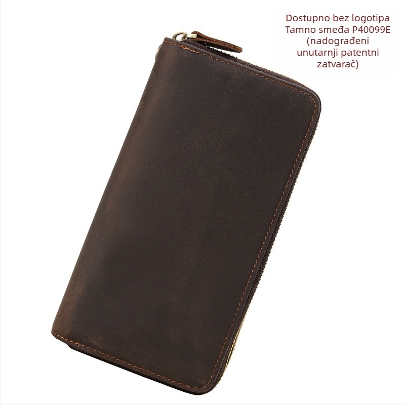 Duga kožna novčanik s dvostrukim zatvaračem, model 4009, podstava: najlon, brend: Tiding