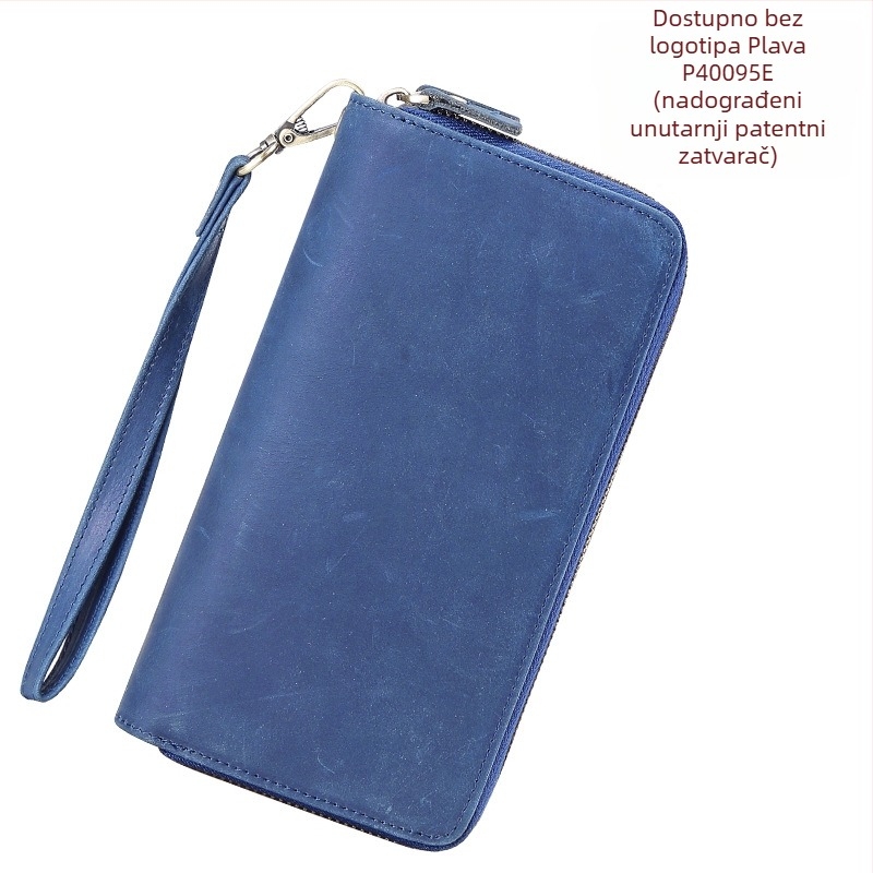 Duga kožna novčanik s dvostrukim zatvaračem, model 4009, podstava: najlon, brend: Tiding
