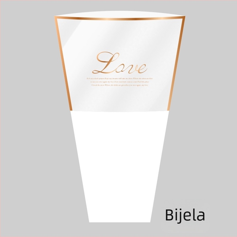 Torba za pakiranje buketa od kraft papira i plastike; vanjsko pakiranje; ručna izrada; podrijetlo Zhejiang, Kina