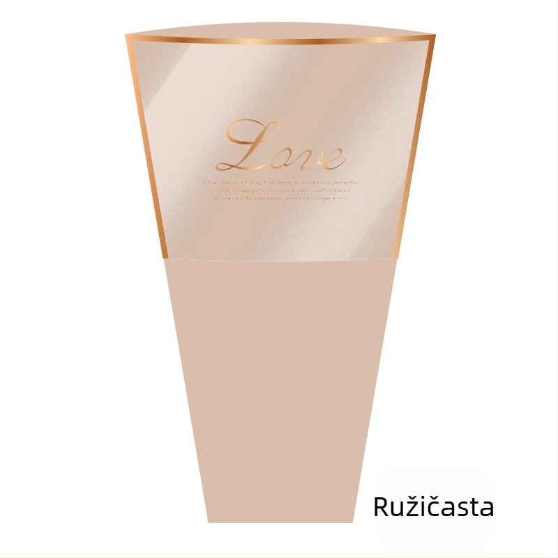 Torba za pakiranje buketa od kraft papira i plastike; vanjsko pakiranje; ručna izrada; podrijetlo Zhejiang, Kina