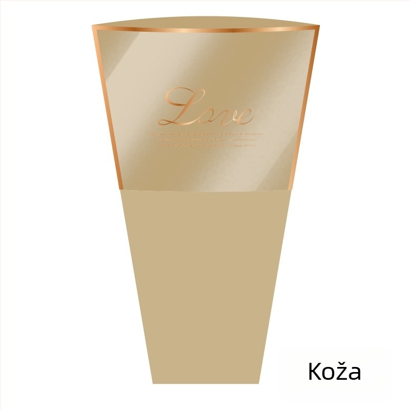 Torba za pakiranje buketa od kraft papira i plastike; vanjsko pakiranje; ručna izrada; podrijetlo Zhejiang, Kina