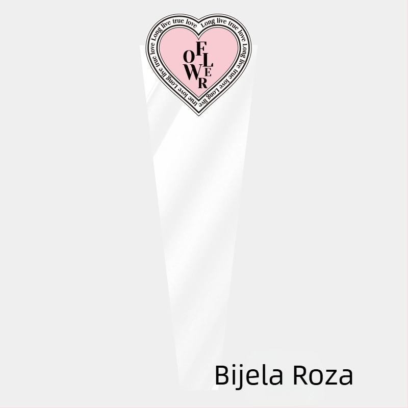 Torba za pakiranje buketa od kraft papira i plastike; vanjsko pakiranje; ručna izrada; podrijetlo Zhejiang, Kina