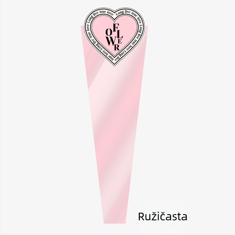 Torba za pakiranje buketa od kraft papira i plastike; vanjsko pakiranje; ručna izrada; podrijetlo Zhejiang, Kina