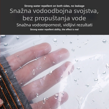 Prozirni ojačani PVC kišni pokrov za kućno cvijeće, izolacija, sjenčenje i zaštita od prašine za balkon