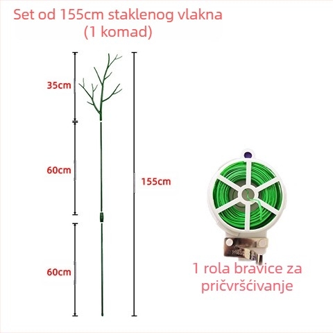 Stup za podršku biljaka – plastični štap, za balkon i kućnu vrtlarstvo, podrška protiv padanja biljaka