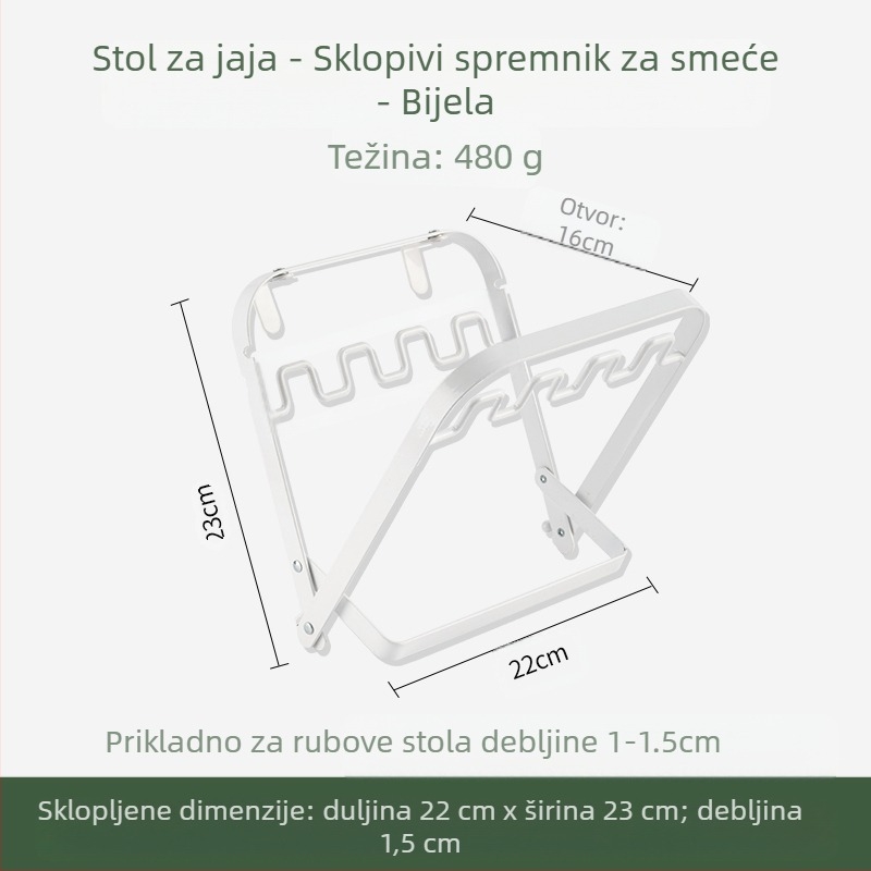 Sklopivi vanjski držač vrećica za otpad, stolni organizator za kampiranje i kuhinju